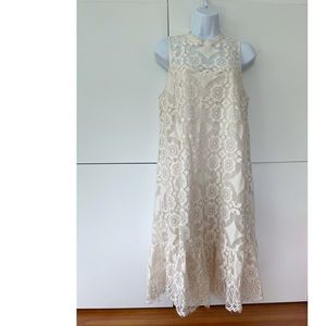 NWT Anthropologie Floreal Lace Sleeveless Dress